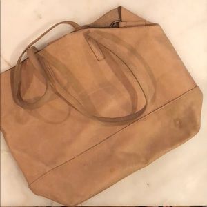 Fashionable leather tote